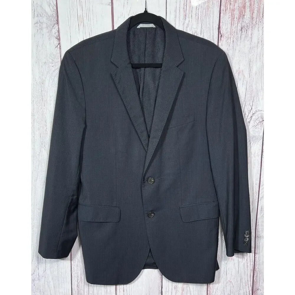 Lanificio Tesse Biella Exclusive For HUGO BOSS Men's Sports Coat Navy Size 40R